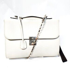Valextra Hand Bag White Leather 2336712